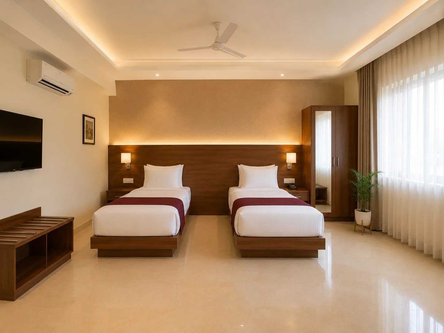 Deluxe family room at Sri Venkatanatha Grand