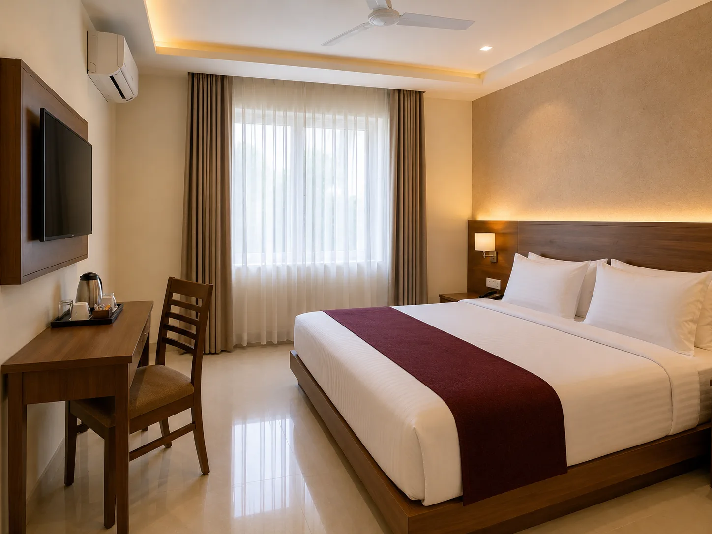 Standard double room at Sri Venkatanatha Grand